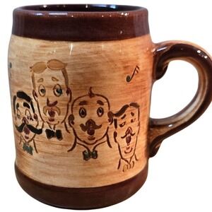 SWEET ADELINE Barbershop Quartet Mug Stein Pennsbury Pottery Vintage